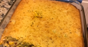 Southwestern Chicken, Squash, and Cornbread Casserole