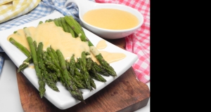 Roasted Asparagus with Smoky Gouda Cheese Sauce