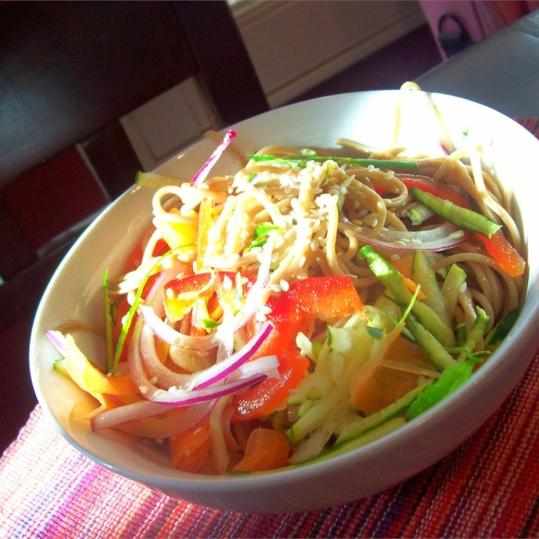 Cold Szechuan Noodles and Shredded Vegetables