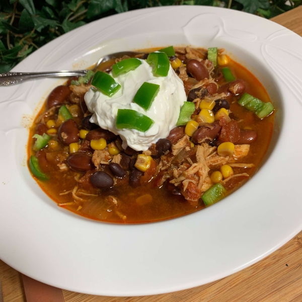 Slow Cooker Ground Chicken Chili