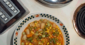 Quick and Fast Vegetarian Vegetable Soup in a Hurry