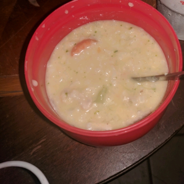 Cheese, Broccoli, and Chicken Soup