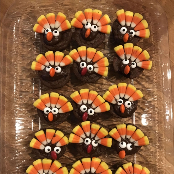 Mini Brownie Turkeys