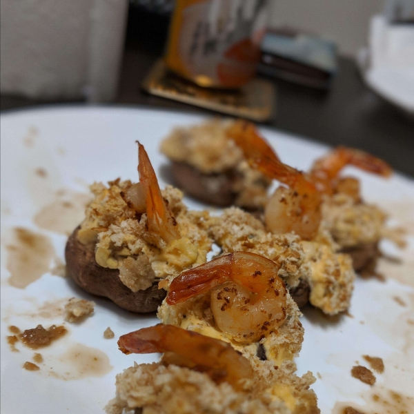 Spicy Shrimp-Stuffed Mushrooms
