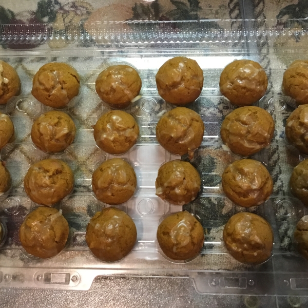 Mini Pumpkin Muffins with Orange Drizzle