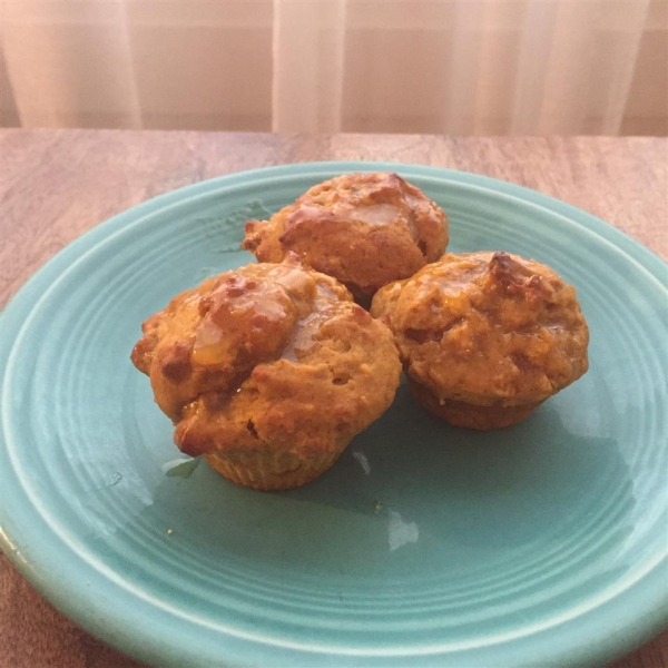 Mini Pumpkin Muffins with Orange Drizzle