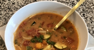 Peanut Butter Vegetable Chicken Soup