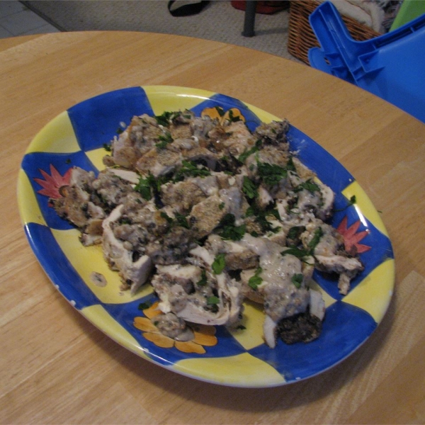Mushroom Stuffed Chicken Rollups