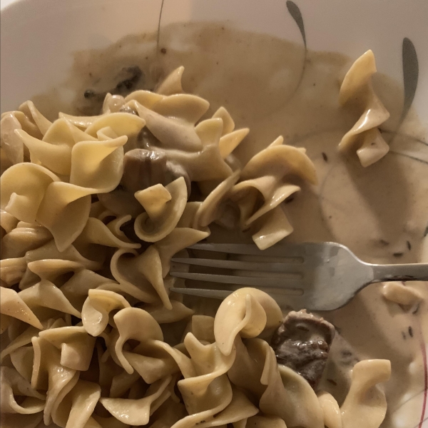 Grandma's Beef Stroganoff