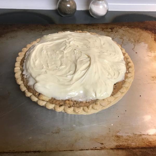 French Apple Pie with Cream Cheese Topping