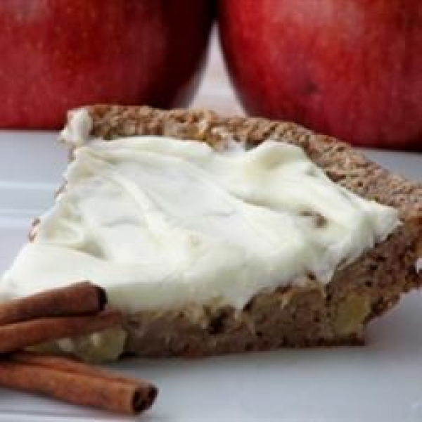 French Apple Pie with Cream Cheese Topping