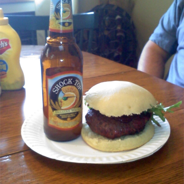 Blue Stuffed Buffalo Burger