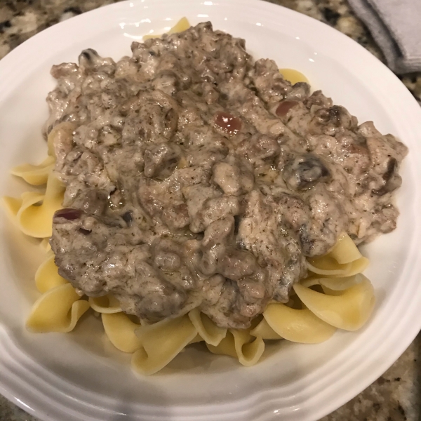 Beef Stroganoff with Ground Beef