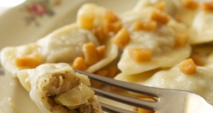 Pierogi with Sauerkraut and Dried Mushrooms