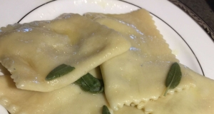 Homemade Pear and Gorgonzola Ravioli