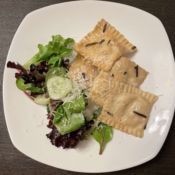 Homemade Pear and Gorgonzola Ravioli