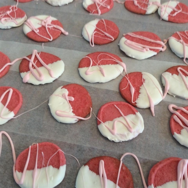 Valentine's Slice-and-Bake Cinnamon Heart Shortbread Cookies