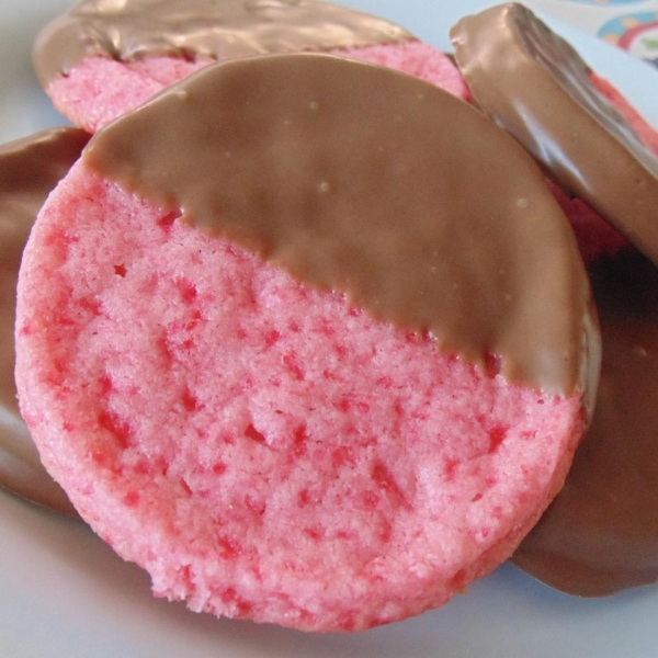 Valentine's Slice-and-Bake Cinnamon Heart Shortbread Cookies