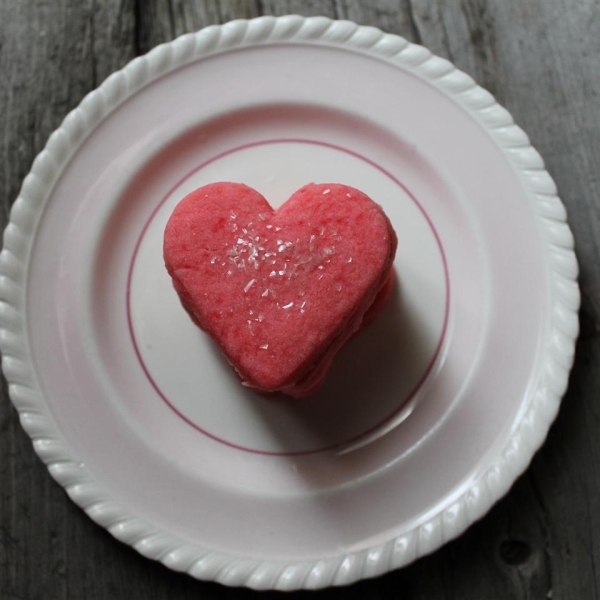 Valentine's Slice-and-Bake Cinnamon Heart Shortbread Cookies