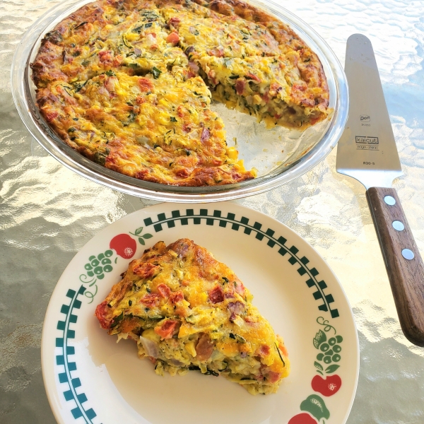 Zucchini, Corn, and Tomato Pie