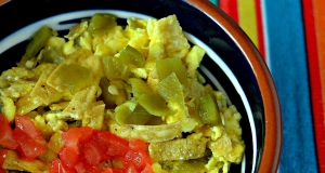 Green Chile Tortilla Scramble