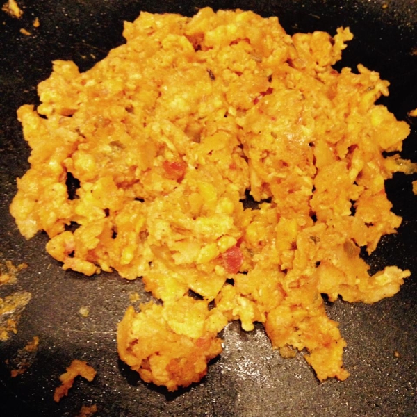 Green Chile Tortilla Scramble