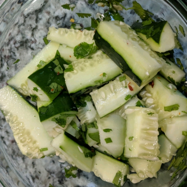 Cilantro Lime Cucumber Salad