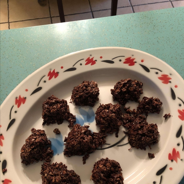 Unbaked Chocolate Oatmeal Cookies