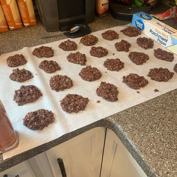 Unbaked Chocolate Oatmeal Cookies