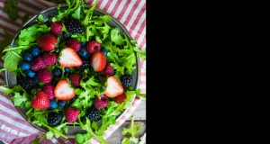 Berry and Arugula Salad with Homemade Blueberry Vinaigrette