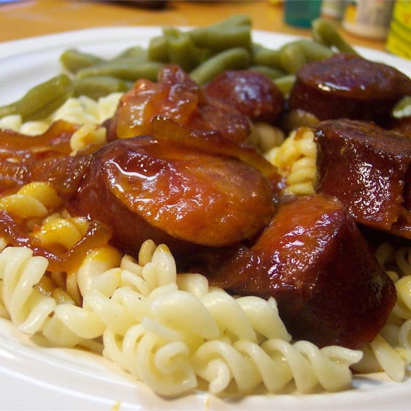 Slow Cooker Sweet and Sour Kielbasa