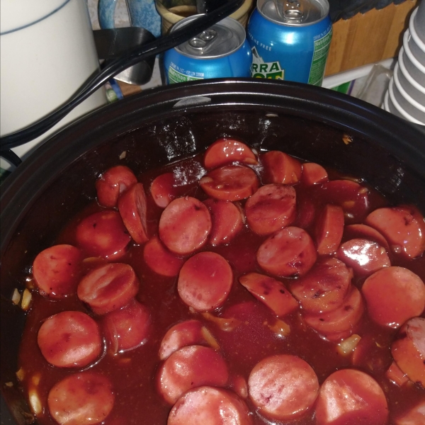 Slow Cooker Sweet and Sour Kielbasa