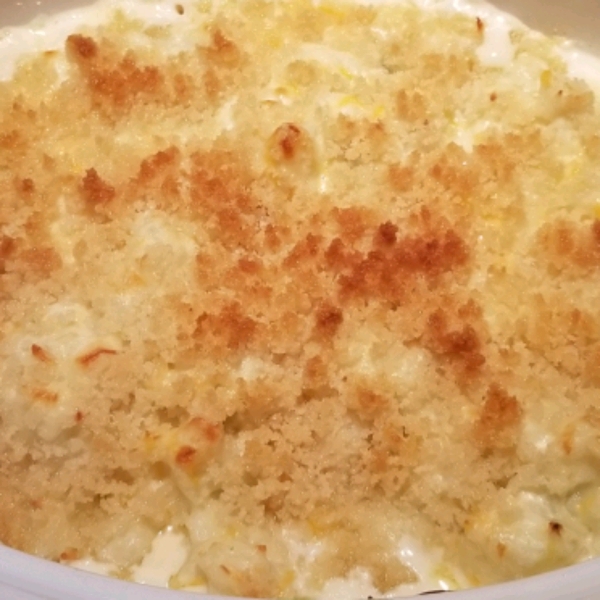 Three-Cheese Cauliflower Casserole