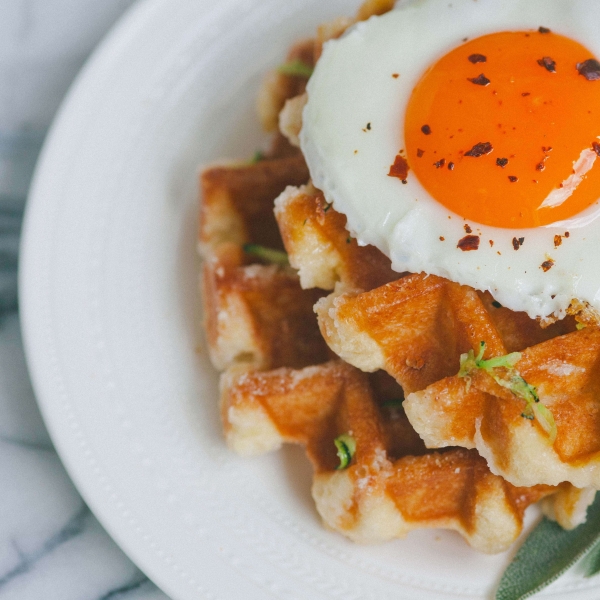 Zucchini Waffles (Green Waffles)