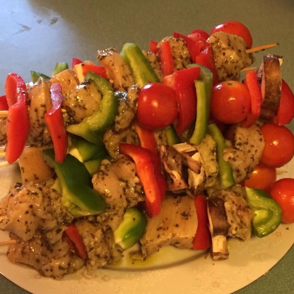 Chicken Kabobs Mexicana