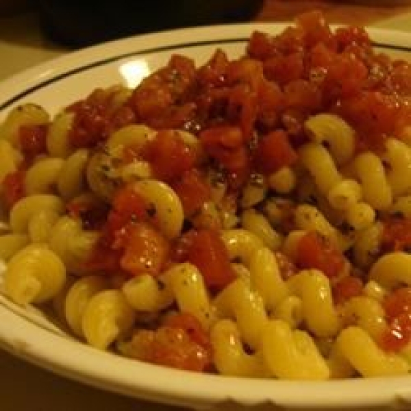 Light Southwestern Tomato Pasta