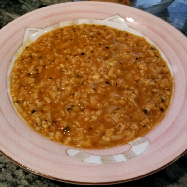 Turkish Red Lentil Soup with Mint