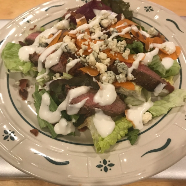 Bacon Blue Cheese Flat Iron Salad