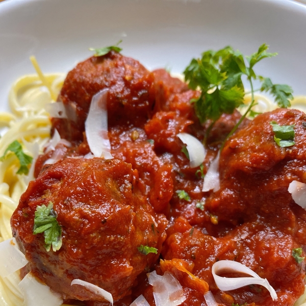 Spaghetti and Meatless Meatballs