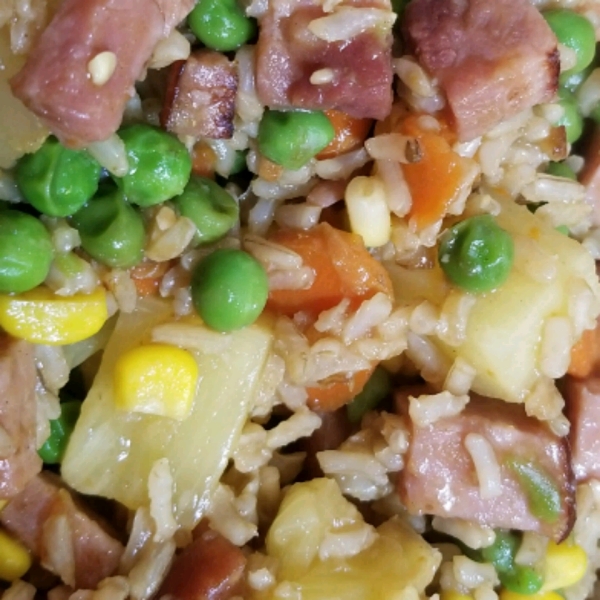 Pineapple Fried Rice with Ham