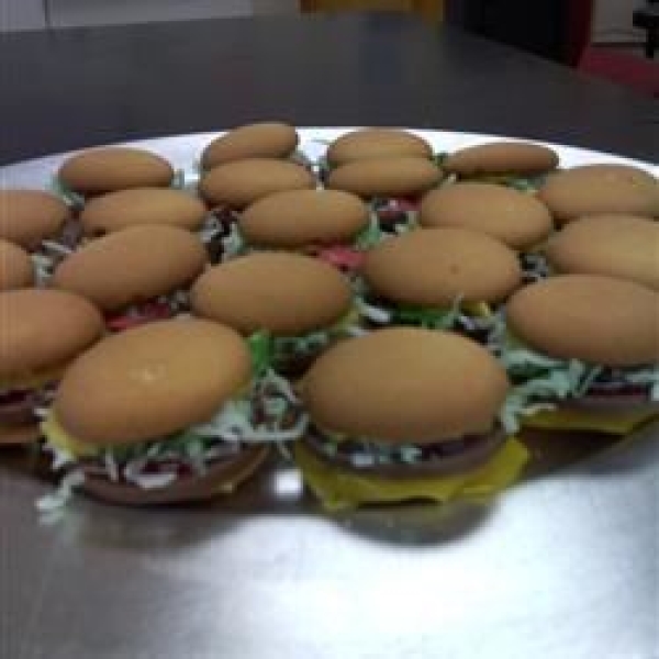 No Bake Deluxe Hamburger Cookies