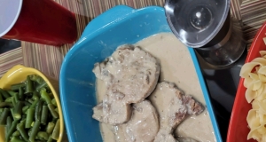 Slow Cooker French Onion Pork Chops