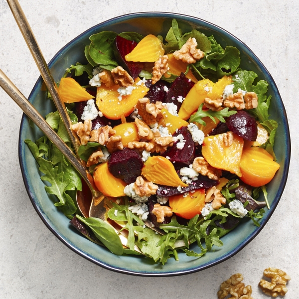 Baby Beet Salad with Walnuts