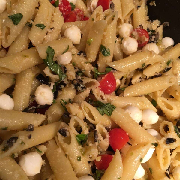 Penne, Tomato, and Mozzarella Salad