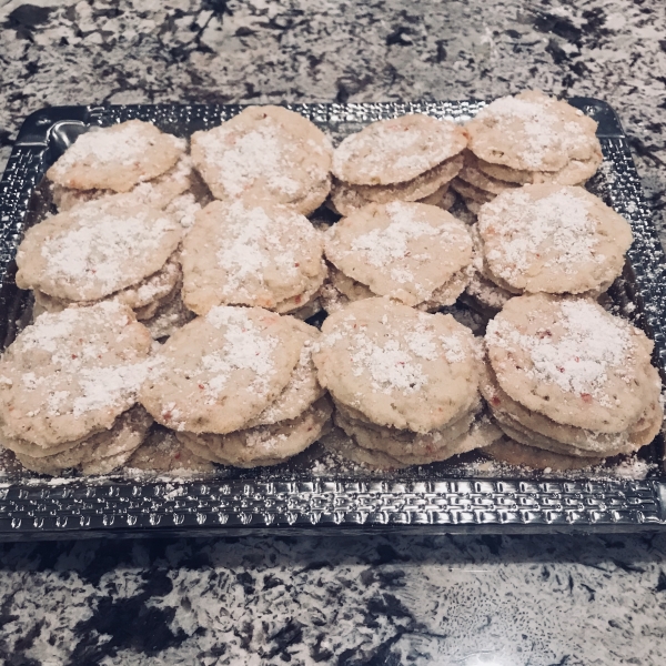 Peppermint Lace Cookies