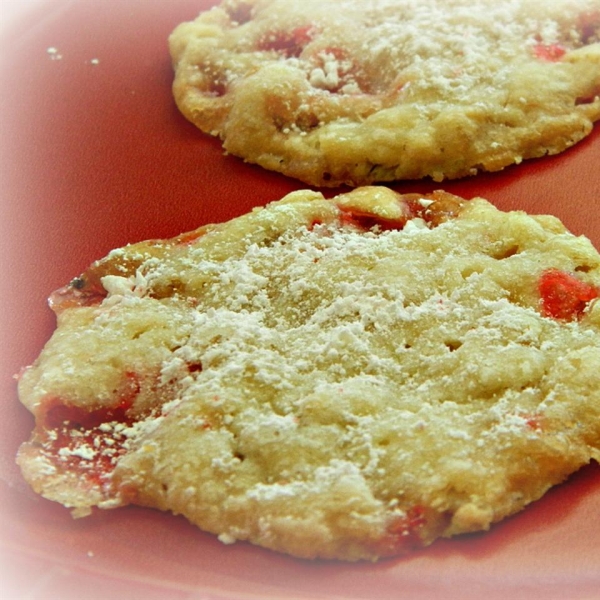 Peppermint Lace Cookies