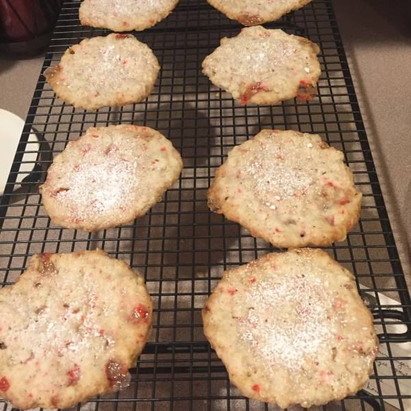 Peppermint Lace Cookies