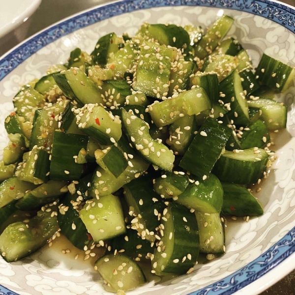 Smashed Cucumber Salad