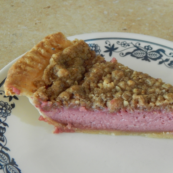 Raspberry Sour Cream Pie