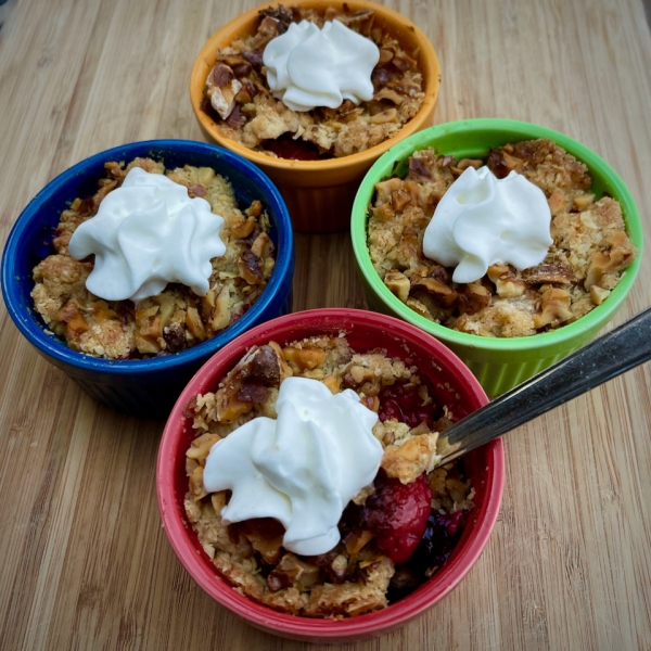 Individual Mixed Berry Air Fryer Crisps